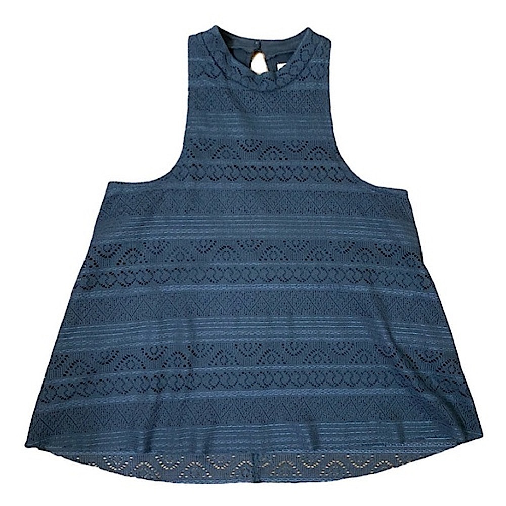 Hollister Grey High-Neck Sleeveless Top